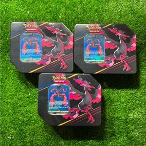 3x 2023 Pokemon Crown Zenith Tin Set ‘Galarian Moltres’